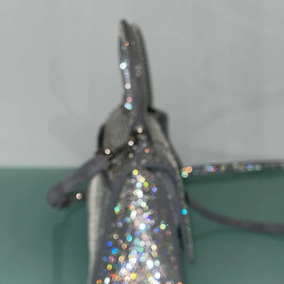 FIRM PRICE. Authentic Balenciega HOURGLASS XS HANDBAG WITH RHINESTONES - Picture 3 of 6